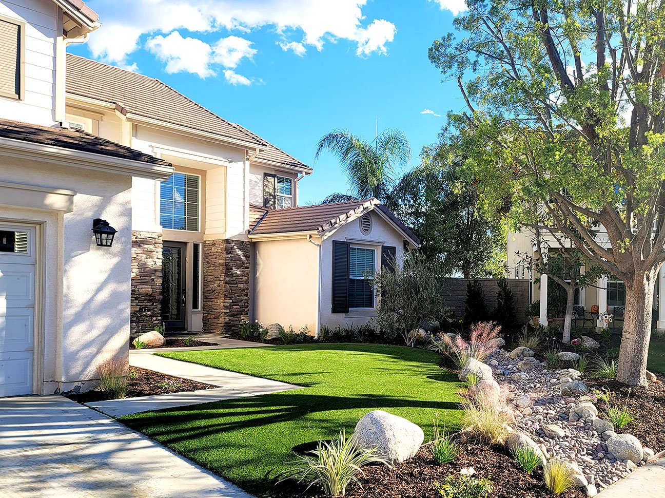artificial grass front yard