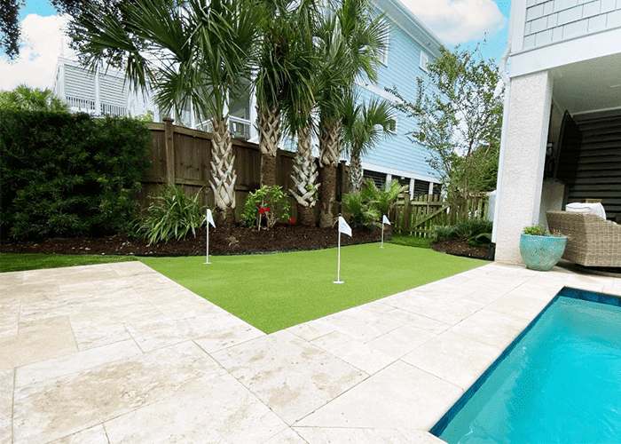 backyard putting green