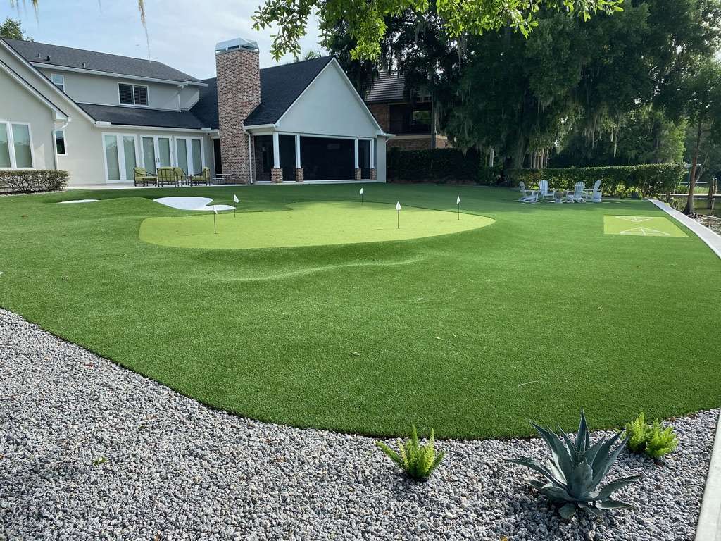 backyard artificial turf putting green