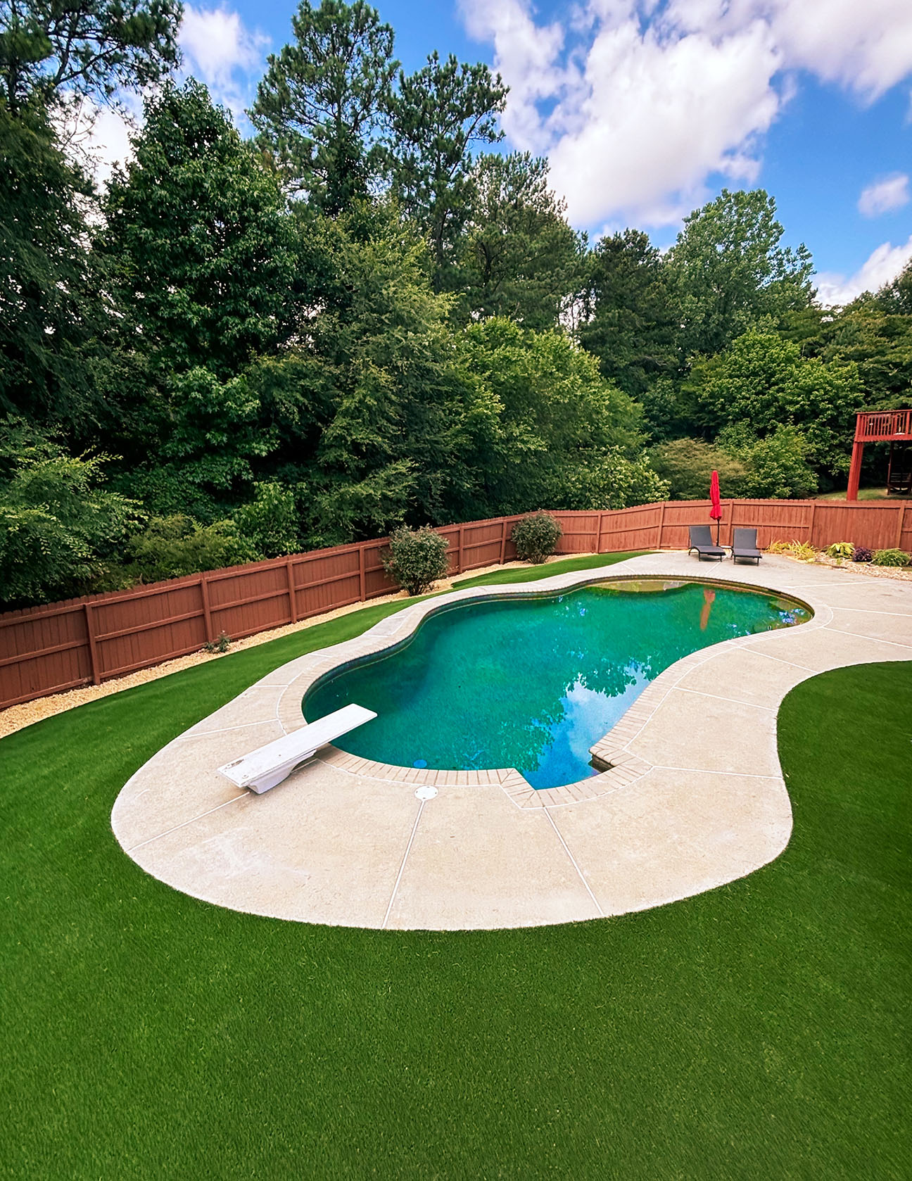 artificial turf pool surround
