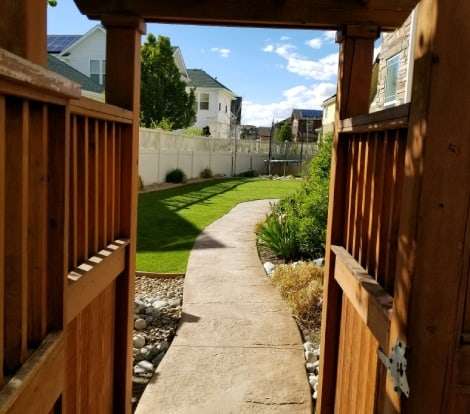 Denver Walkway to Artificial Turf Yard