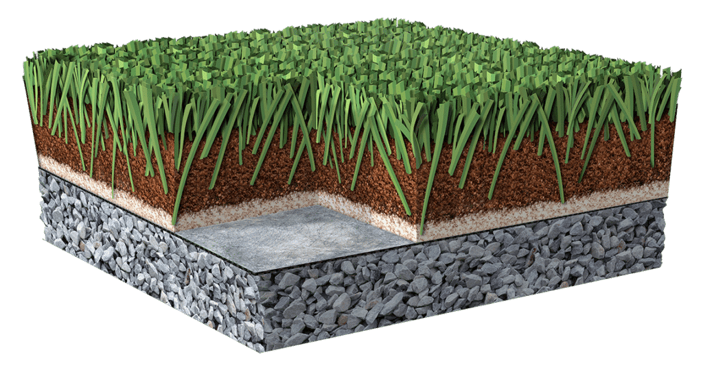 Cross Section of ProGreen CoolPlay Artificial Turf