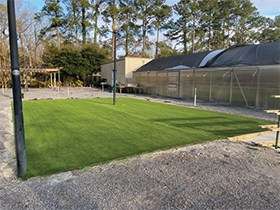 Commercial artificial turf installation in Charleston, SC