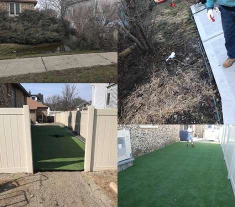 Fake Grass Side Yard Long Island NY