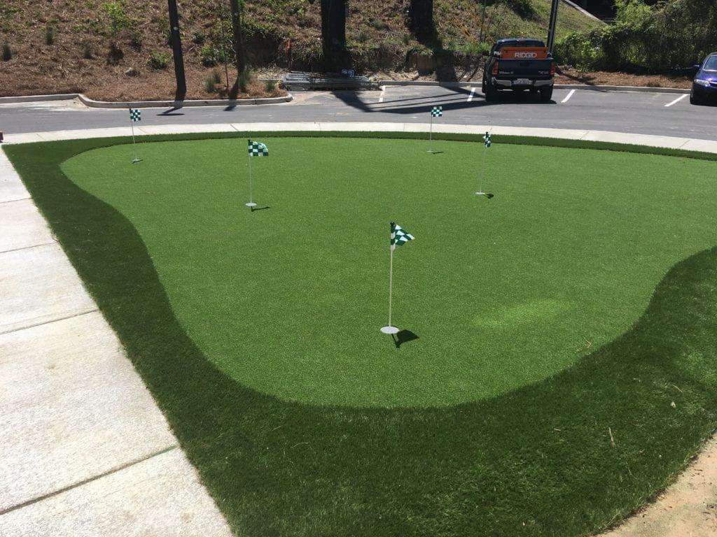 Putting green at Homewood Suites