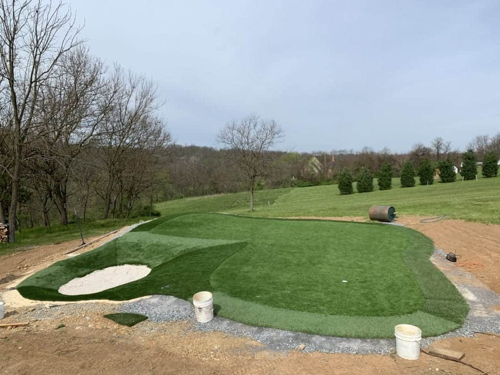 DIY Artificial Turf project in Pennsylvania