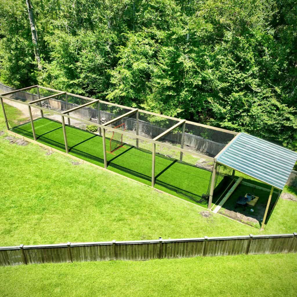 artificial turf batting cage