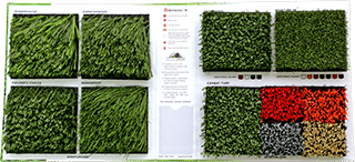 turf options in a binder