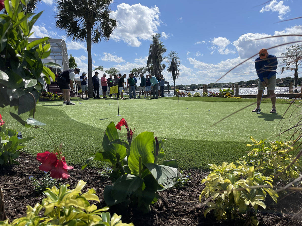 Orlando artificial grass putting green