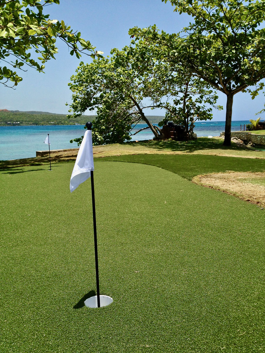 Putting green with artificial grass in Orlando